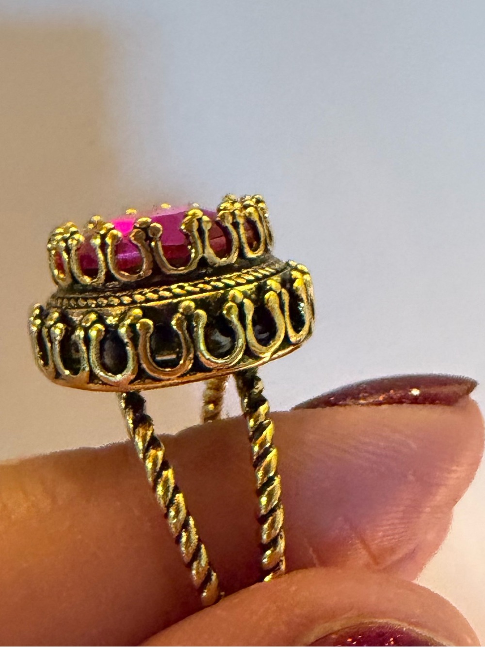 NEW Feed Me Gems Pink Queen Ring - Size 7 - Picture 10 of 11